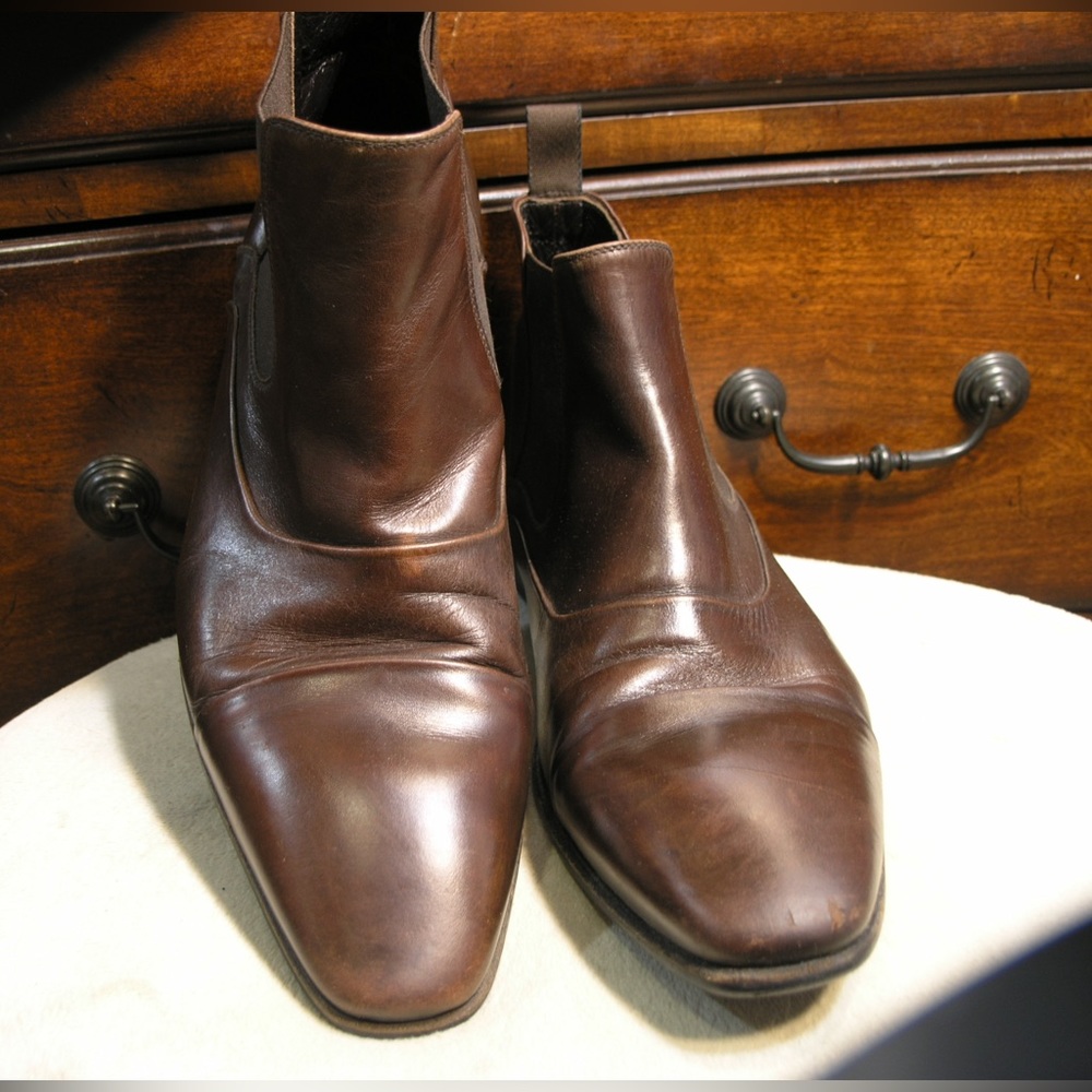 DOUCAL’S HANDMADE HOMME BROWN ANKLE BOOT CALFSKIN